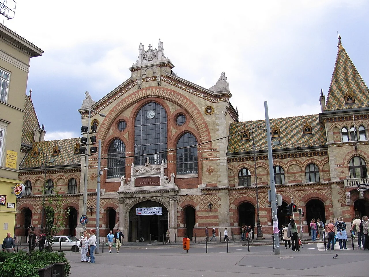Exterior of the Great Market Hall in Budapest, June 2006