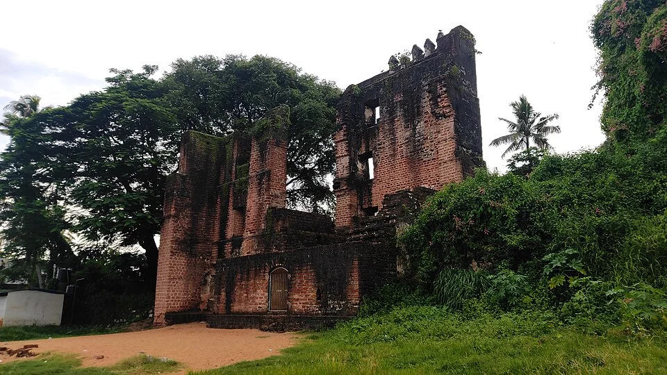 Historic remains of Thangassery Fort in Kollam