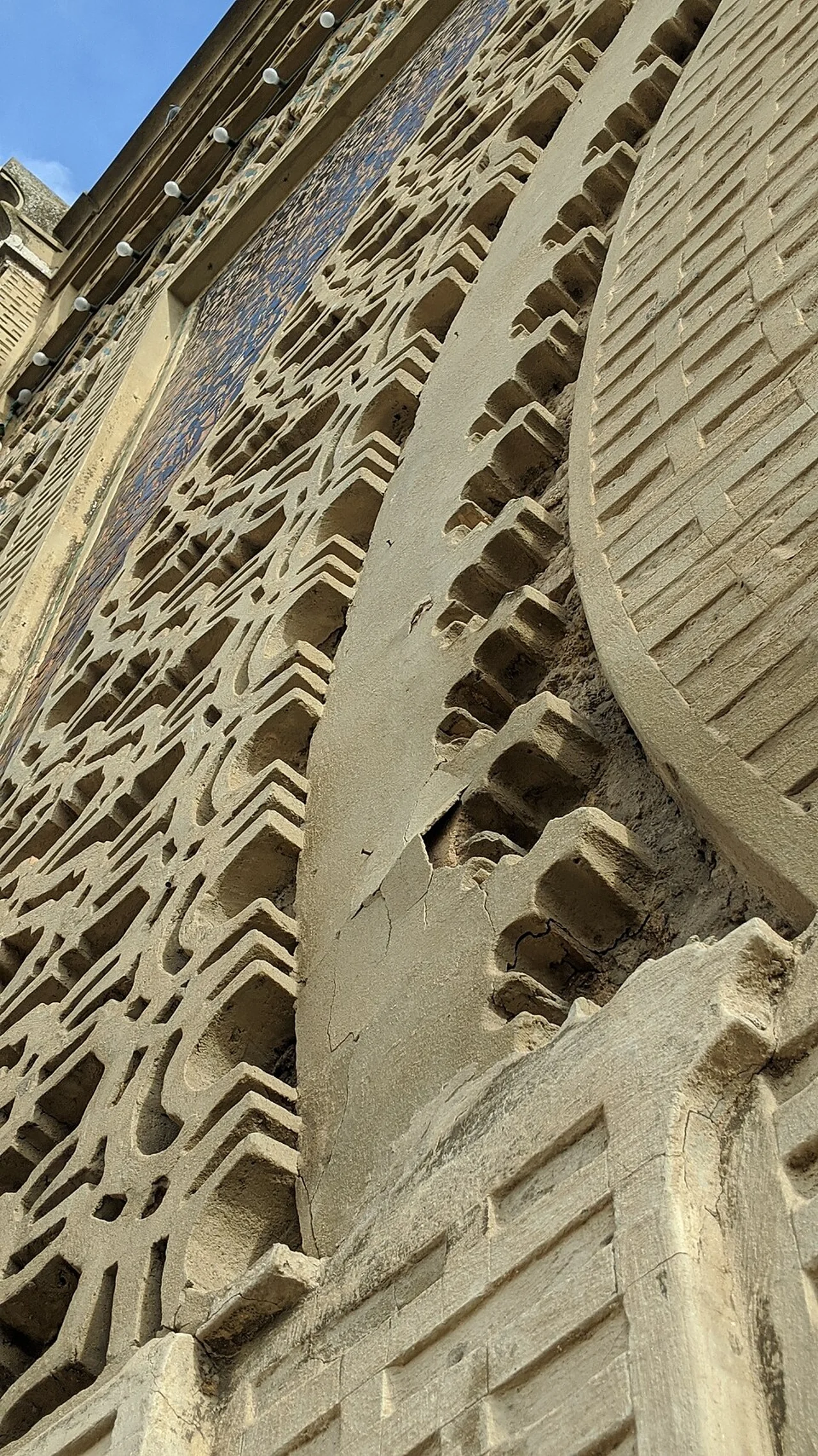 Bab Mansour bezeme ayrıntısı, Meknes; Mart 2020