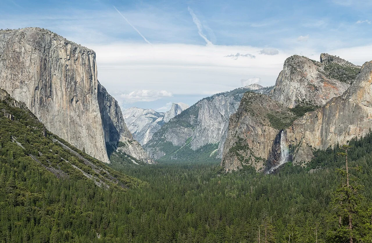 Yosemite Valley seen from Tunnel View in California, 2013