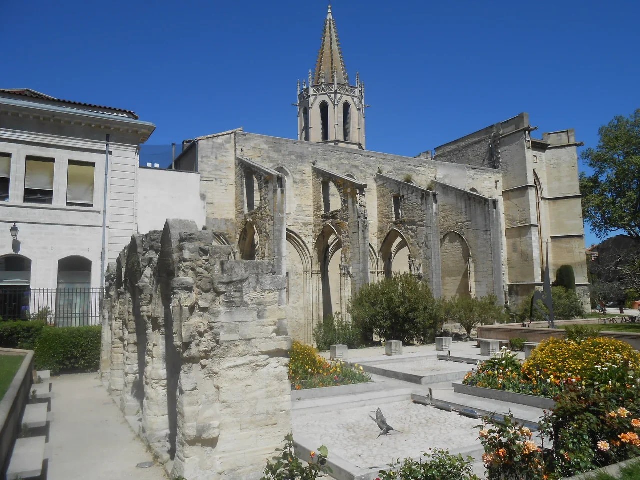 Avignon Square Agricol Perdiguier bahçesi, Mart 2016
