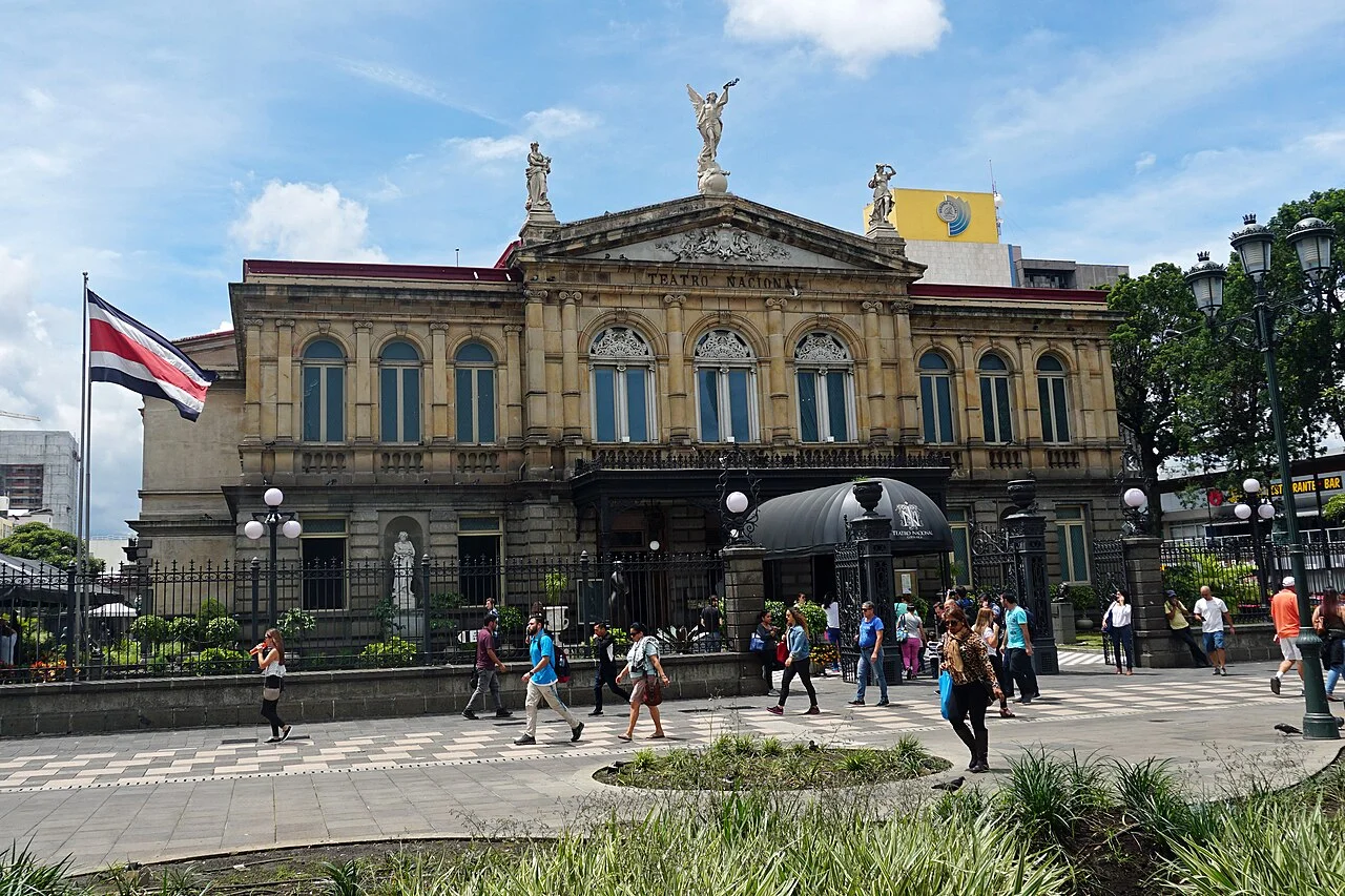 San José Kosta Rika Teatro Nacional tarihî ana cephesi, 2019