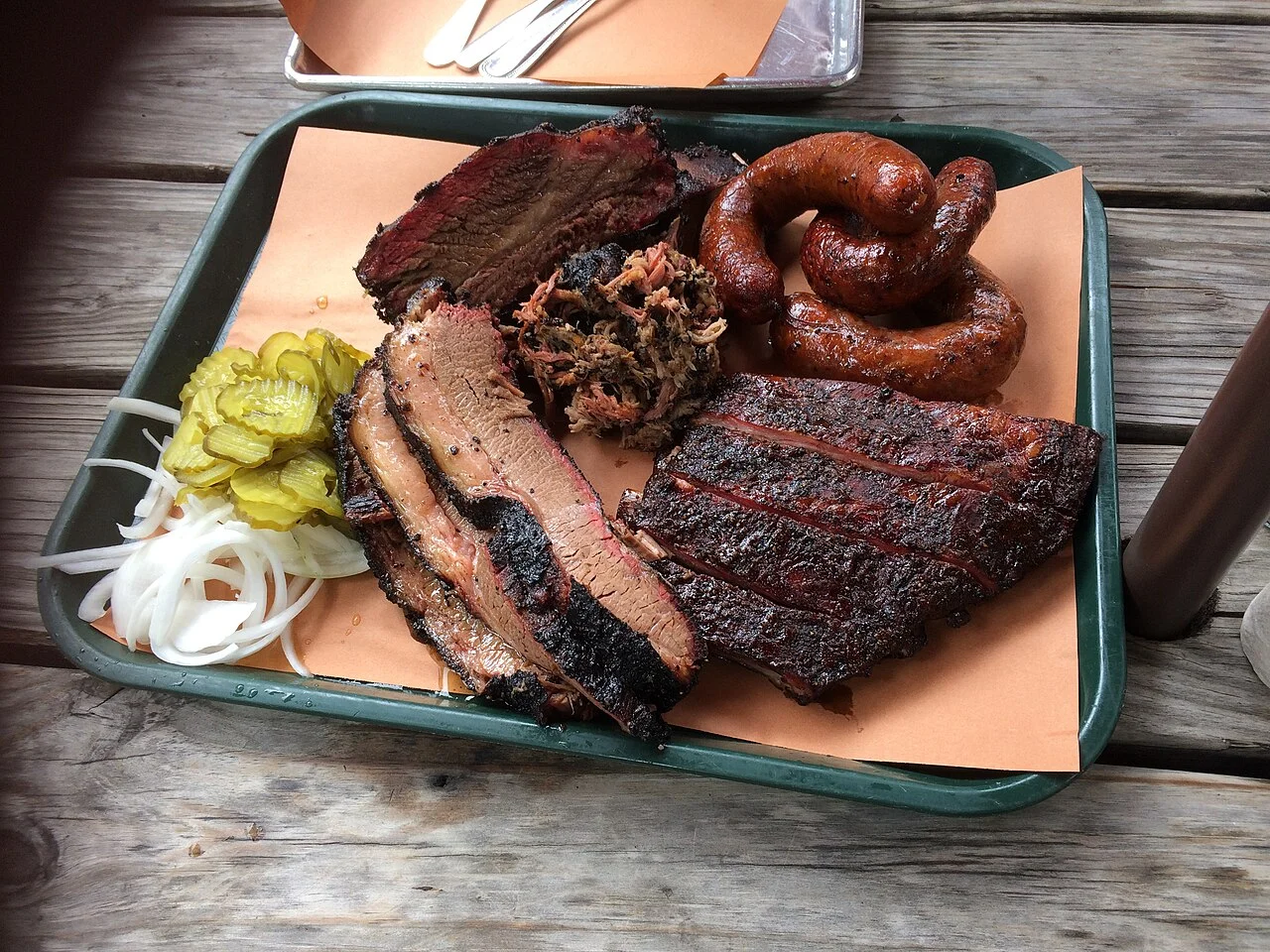 Dallas Pecan Lodge barbekü tabağı, 2017 arşiv fotoğrafı