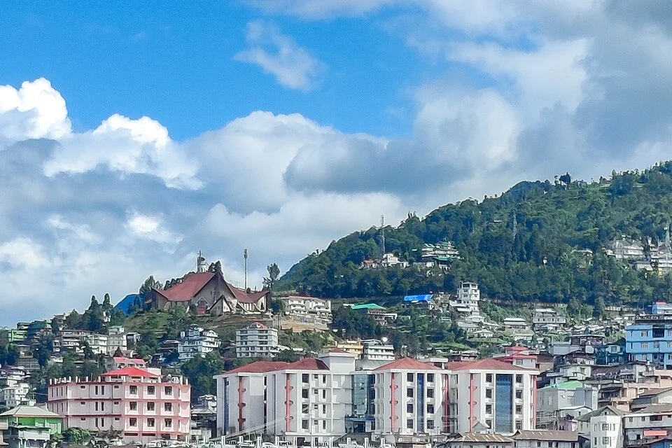 Wide city view of Kohima