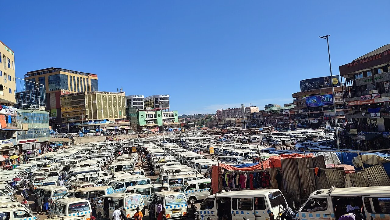 General view of Kampala Old Taxi Park; Deepak-nsk, 18 October 2023