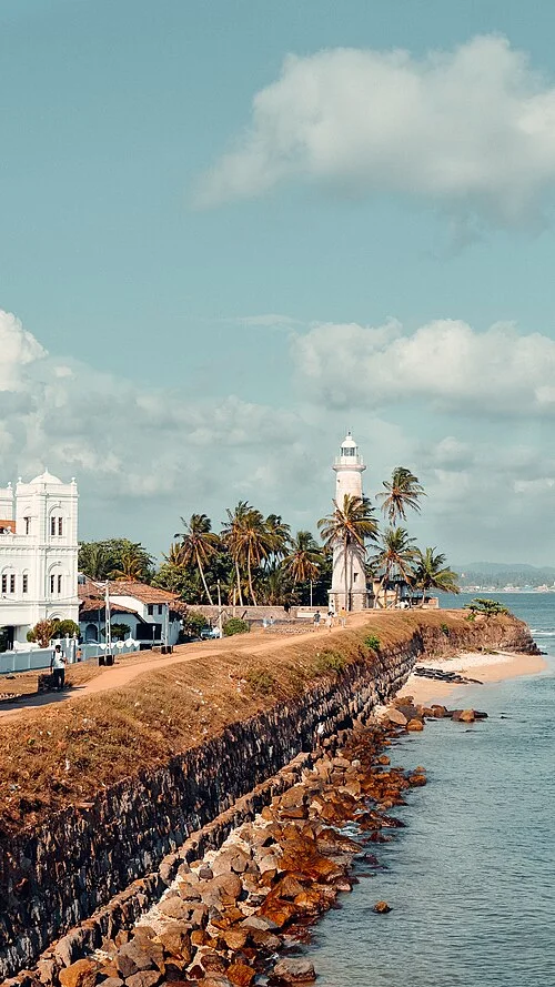 Historic fort coast at Galle, Sri Lanka