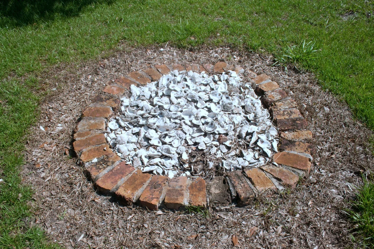 Historic brick-ringed well at Fort Frederica