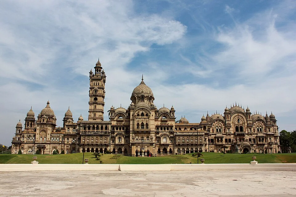 Exterior of Lakshmi Vilas Palace in Vadodara