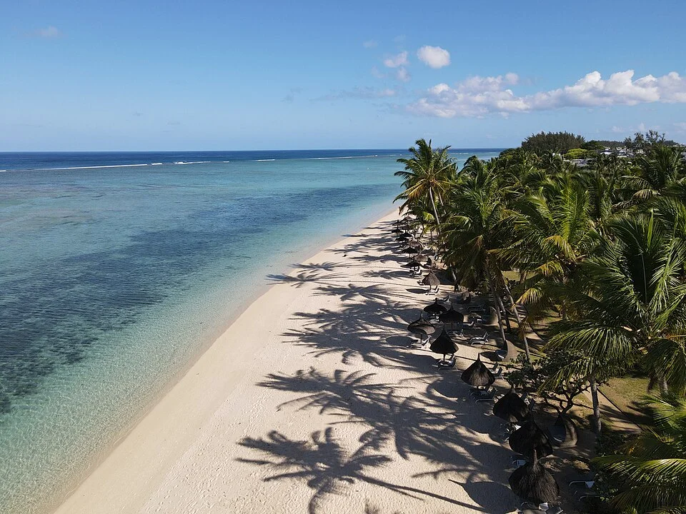The Wolmar section of Flic en Flac beach