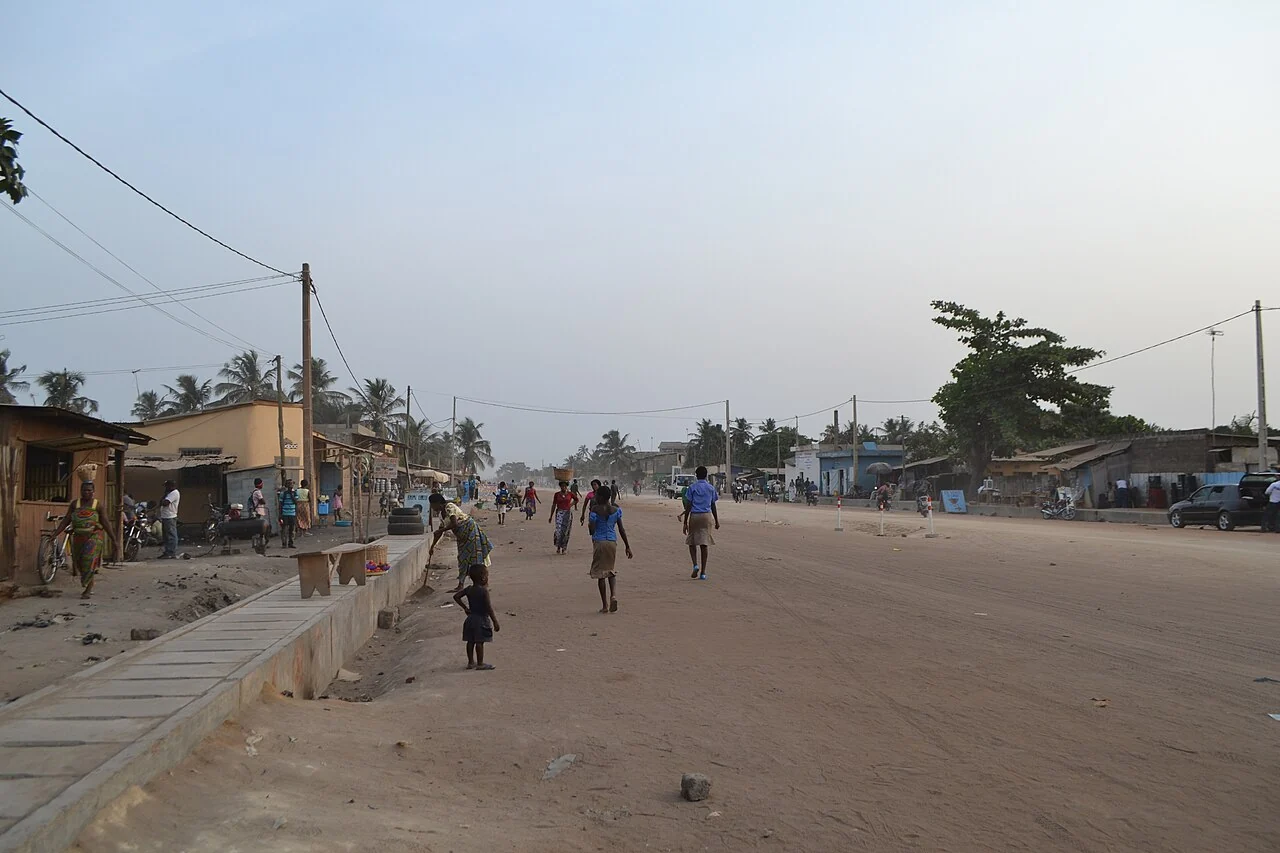 Lomé liman mahallesinde sokak; Şubat 2013, belirli otel veya transfer fotoğrafı değildir