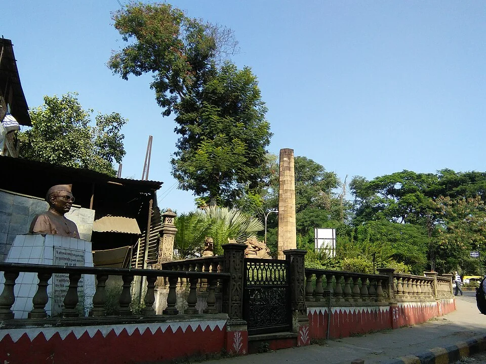 View of the historic Zero Mile marker in Nagpur