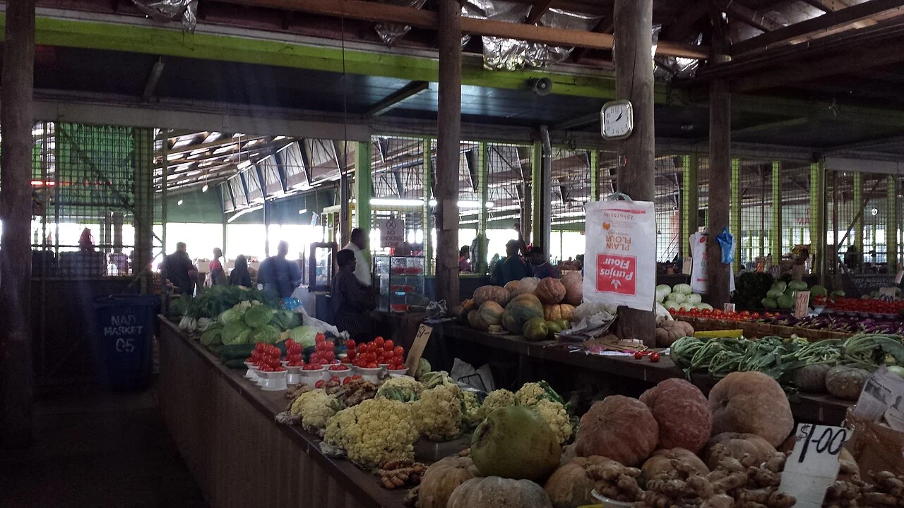 Interior of Nadi Municipal Market, August 2016; not evidence of current stalls