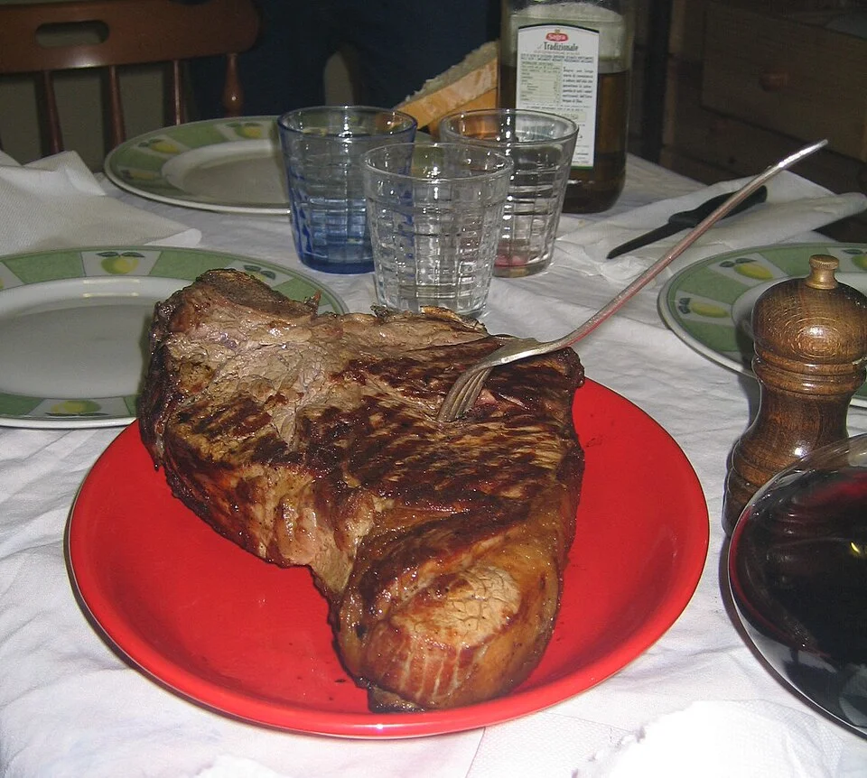 An example of bistecca alla fiorentina, 2006