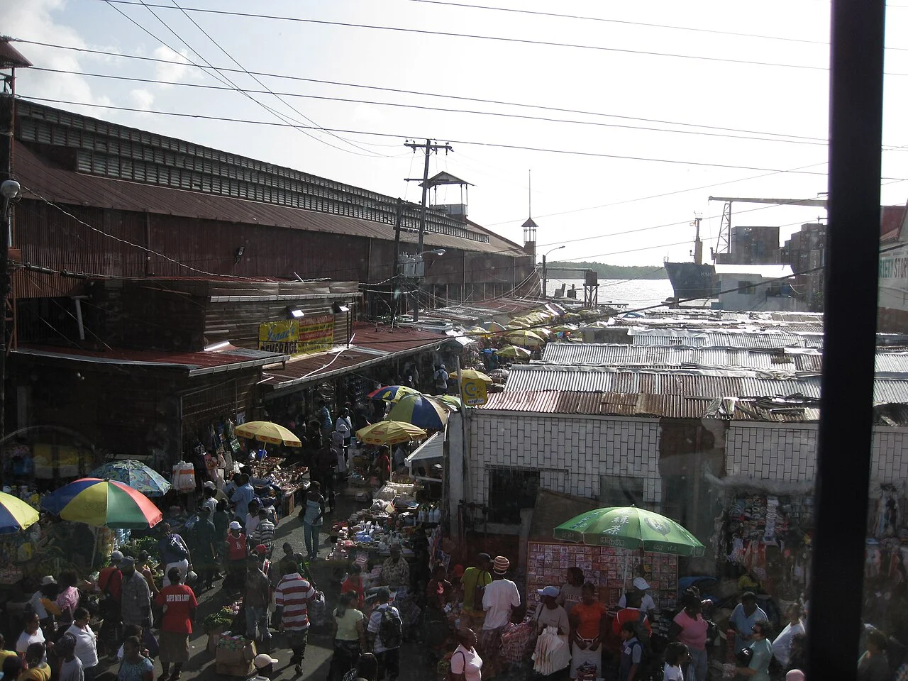 Georgetown Stabroek Market tarihi dış görünümü, 2009; güncel erişim kanıtı değildir