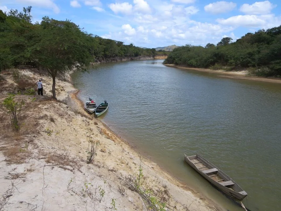 Ginep Landing beside the Rupununi River, Guyana, 2014