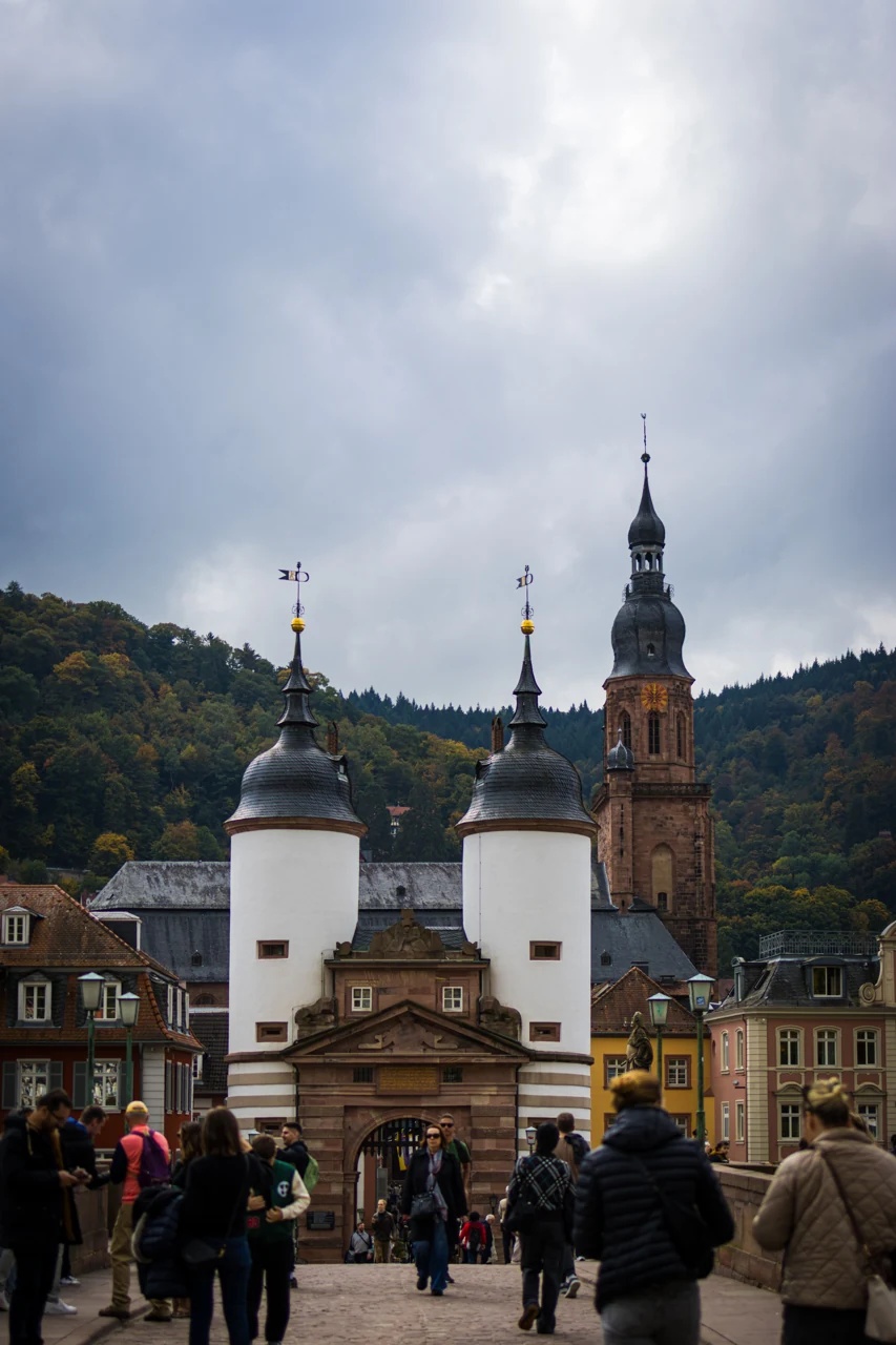 The Old Bridge gate with Heiliggeistkirche behind
