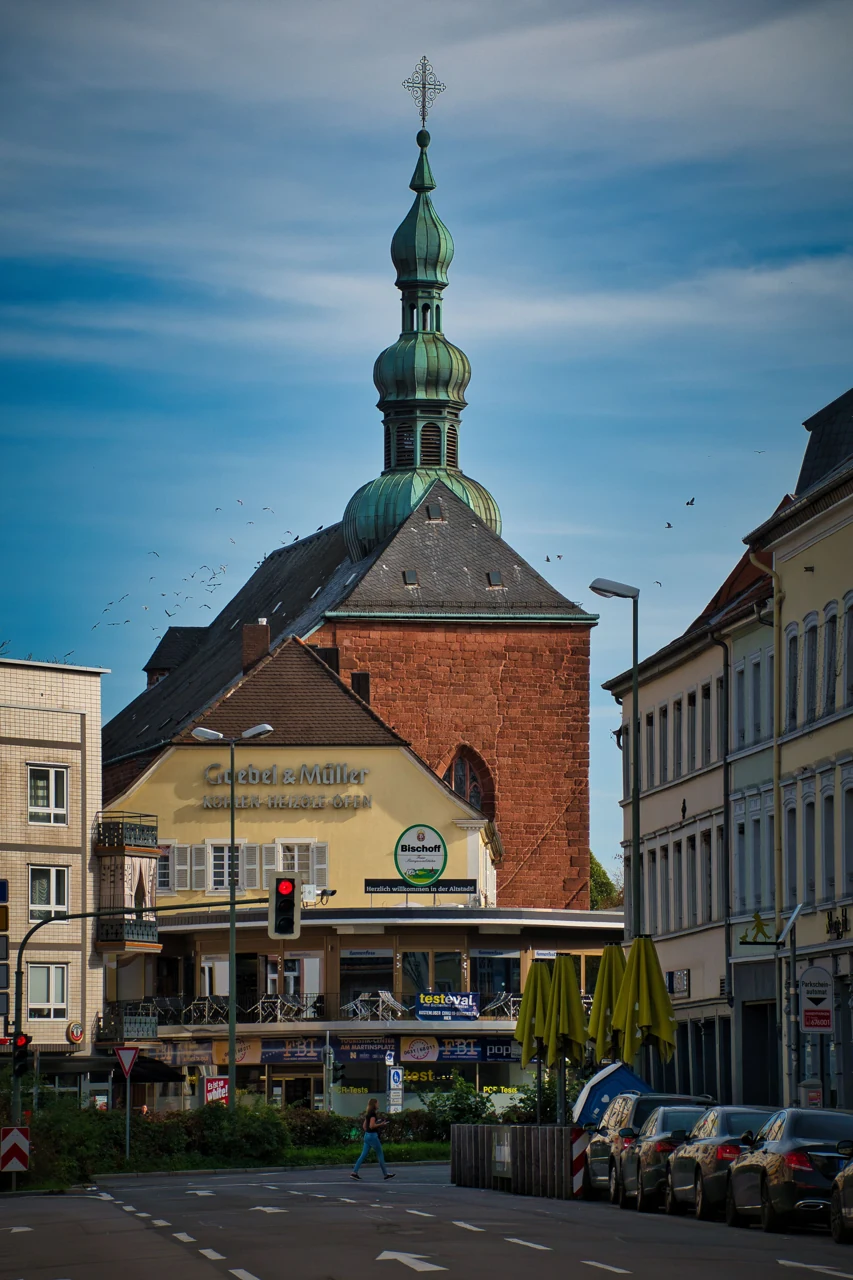 Street near St Martinskirche in Kaiserslautern