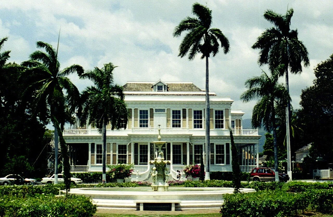 Kingston, Jamaika: tarihî Devon House dış görünümü, 2000