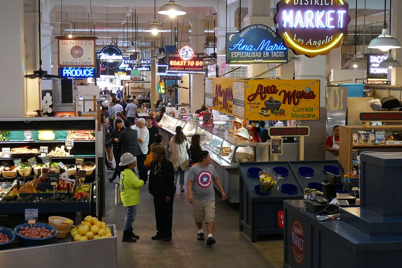 Los Angeles Grand Central Market iç mekânı, 2016
