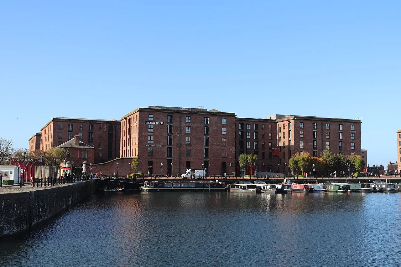 Royal Albert Dock and Salthouse Dock surroundings in Liverpool, October 2024