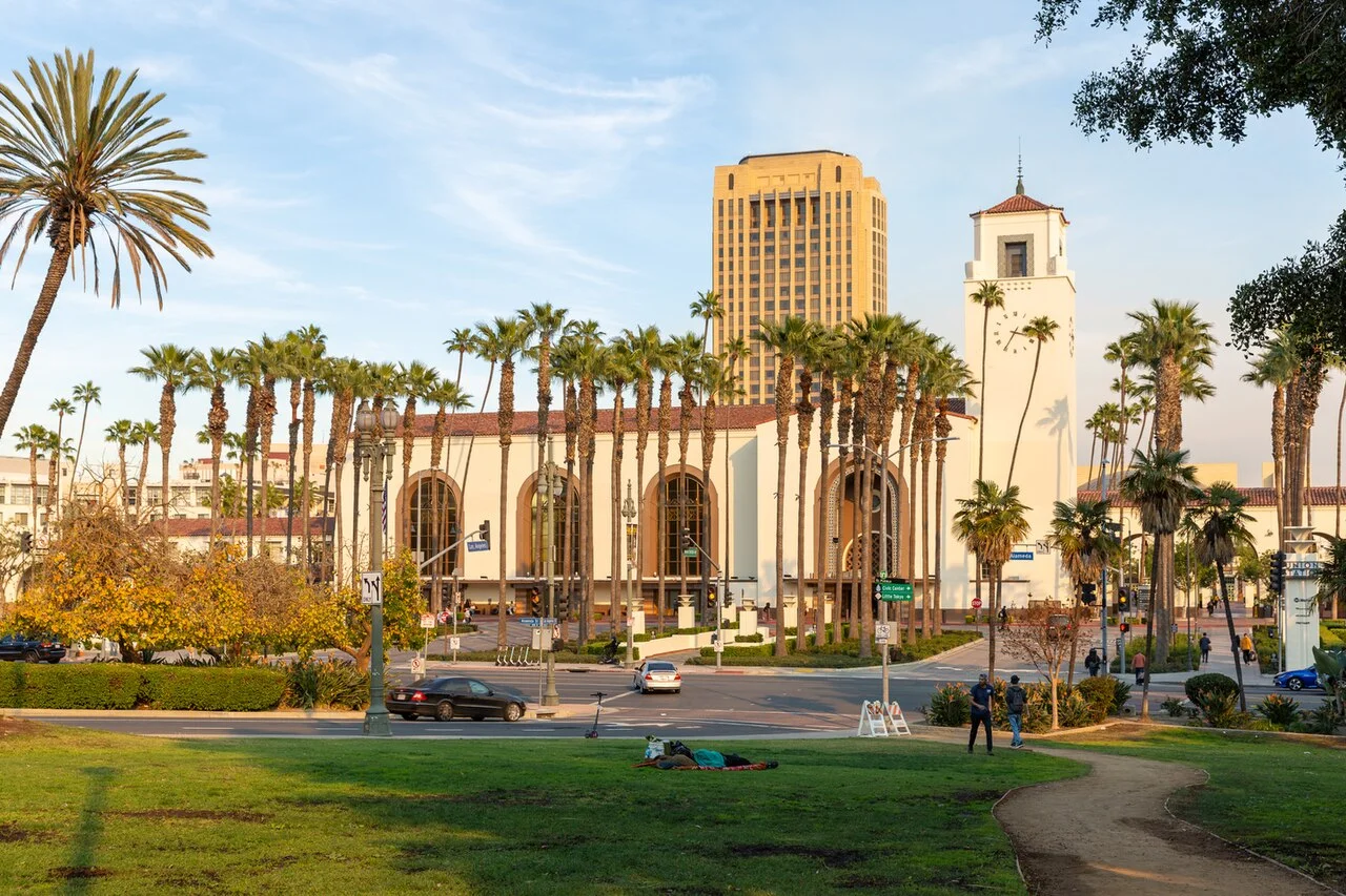 Exterior of Los Angeles Union Station, 2022