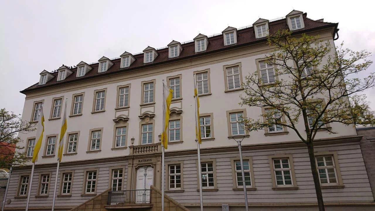Ludwigsburg Rathaus cephesi, 2019