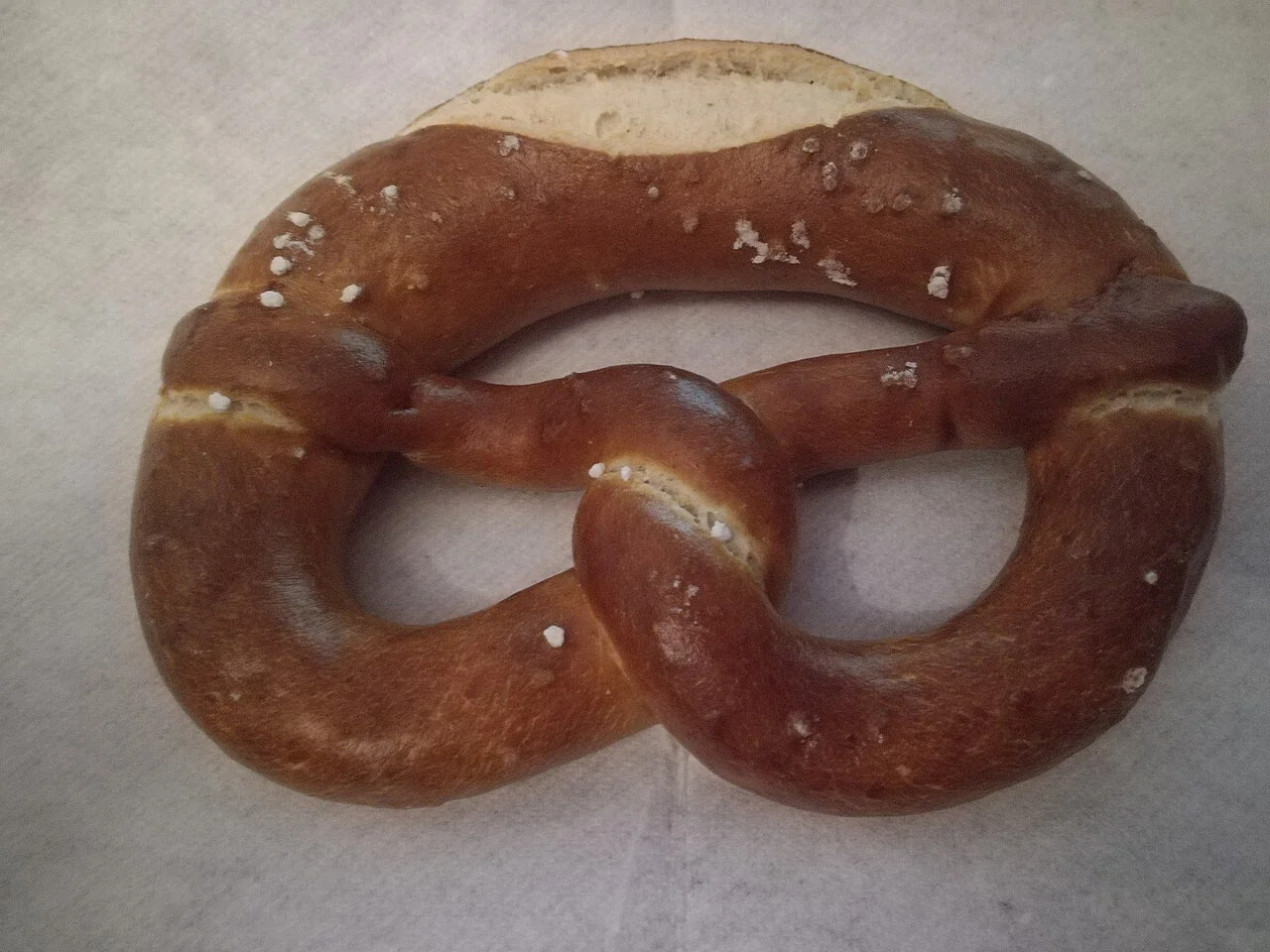 Danimarka koordinatlı Brezel fotoğrafı, 2021; genel ürün örneği, Münih fırını değildir
