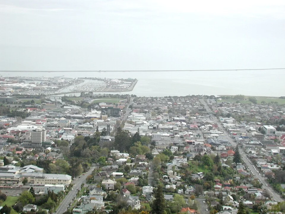 Broad Nelson city and harbour view, October 2011; not current tide conditions
