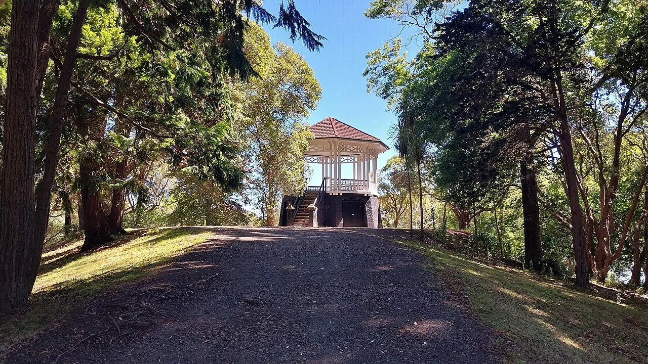 Rotokawau Virginia Lake 1911 band rotunda yapısı, Ocak 2024