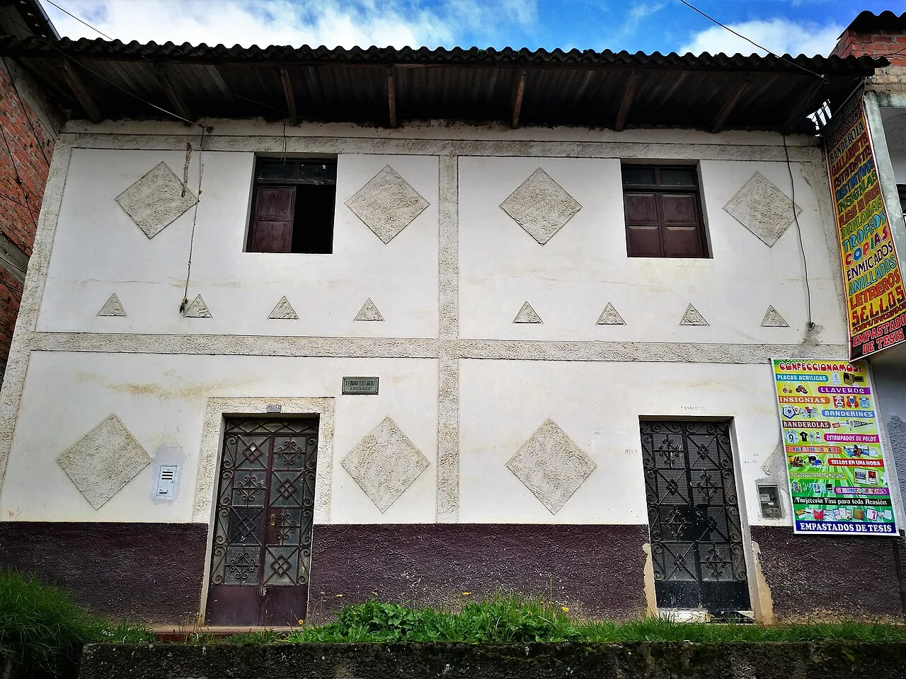 Chachapoyas Jirón La Merced ev cephesi, Ocak 2017