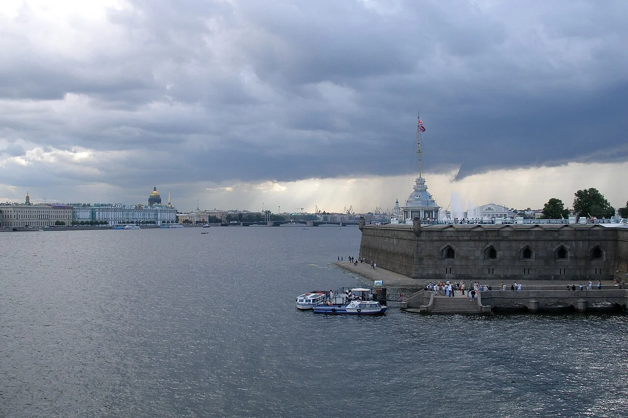 Peter and Paul Fortress seen across the Neva, Saint Petersburg; © Vyacheslav Argenberg, 18 August 2007.