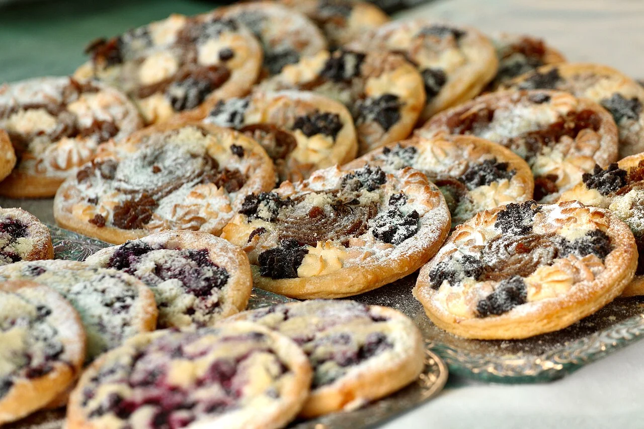 Koláče pastries in Sušice, 2025; Czech pastry illustration outside Prague
