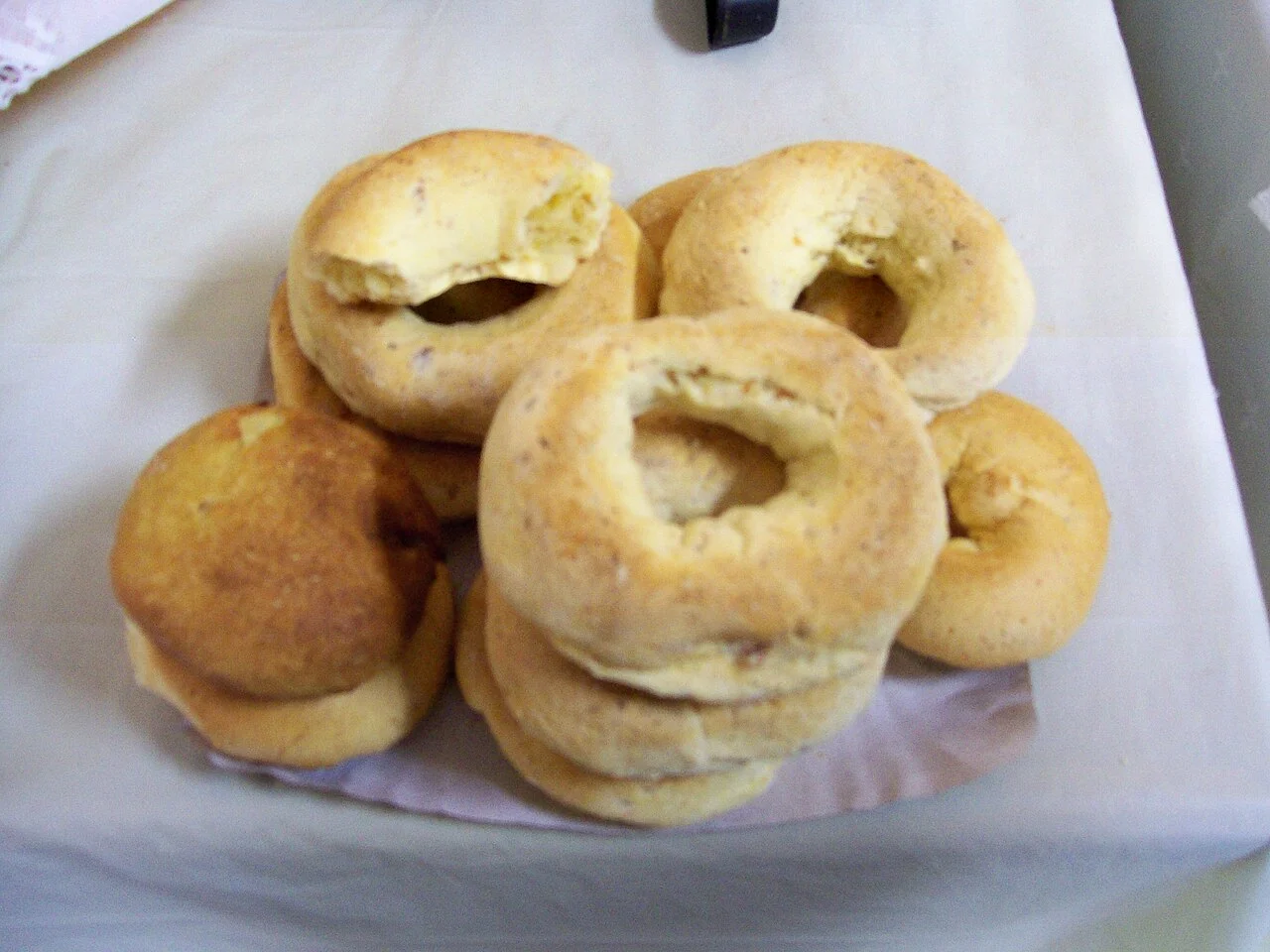 Paraguayan chipa; exact capture date and specific city or business not identified