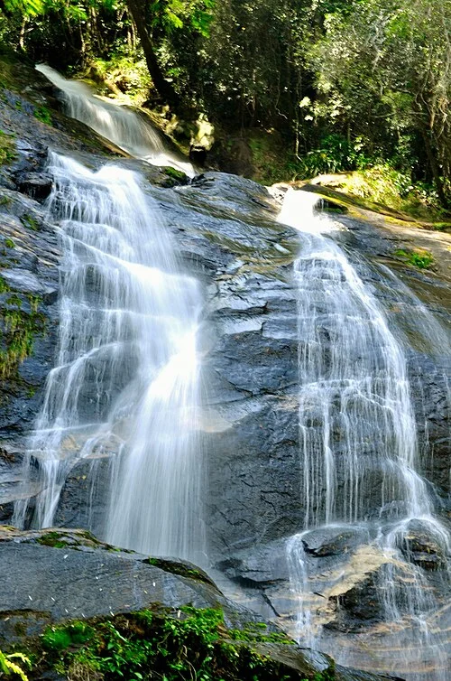 Cascatinha Taunay waterfall in Tijuca Forest, Rio de Janeiro, 2014