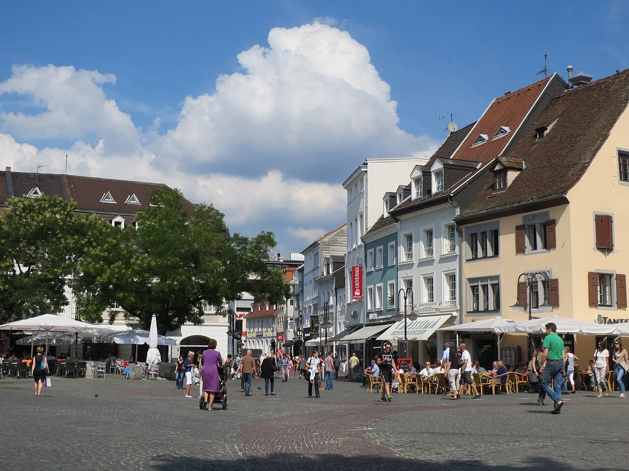 Saarbrücken St. Johanner Markt, Ağustos 2013 arşiv görünümü