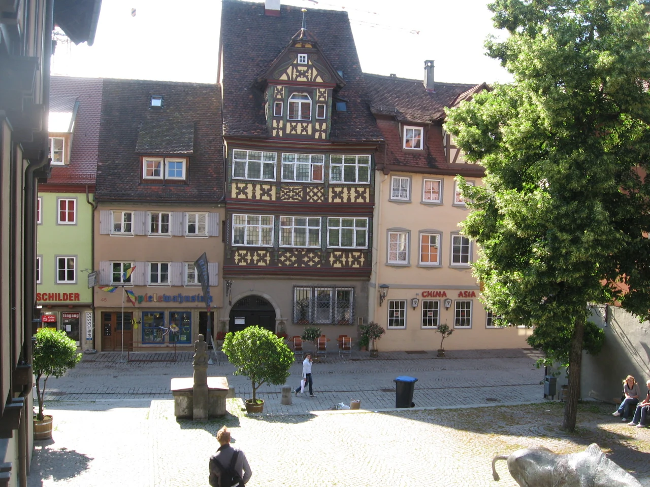 Schwäbisch Hall’da Gelbinger Gasse ve Gräterhaus, 2009