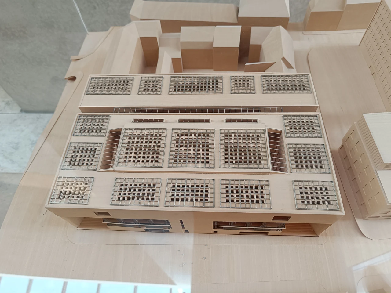 Schweinfurt Museum Georg Schäfer içinde sergilenen mimari bina maketi, Eylül 2025