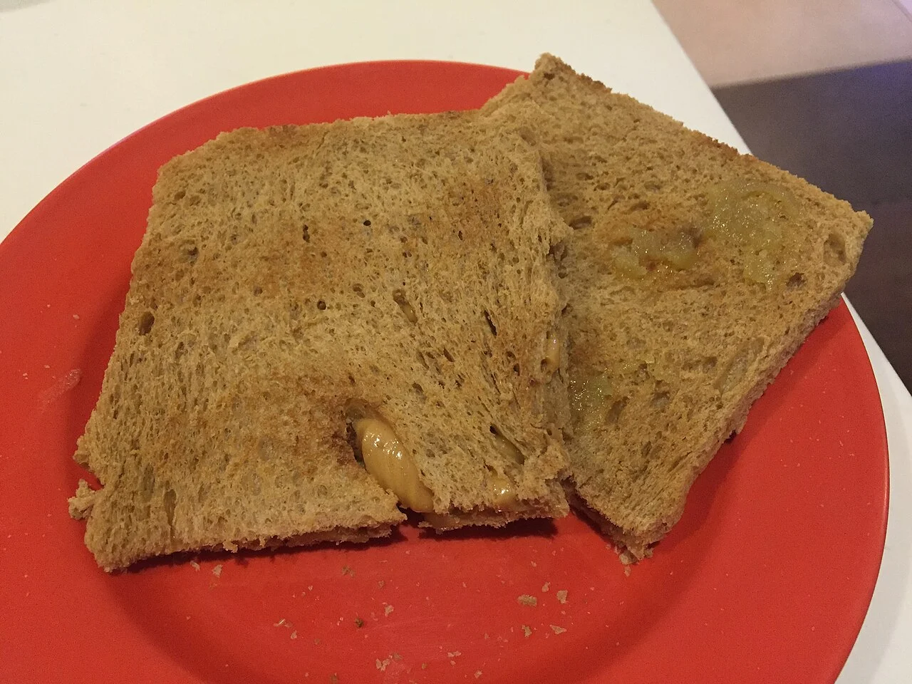 Kaya toast at Ya Kun Kaya Toast, Singapore, 13 August 2016; authentic archive plate, without claiming unseen drink or eggs.