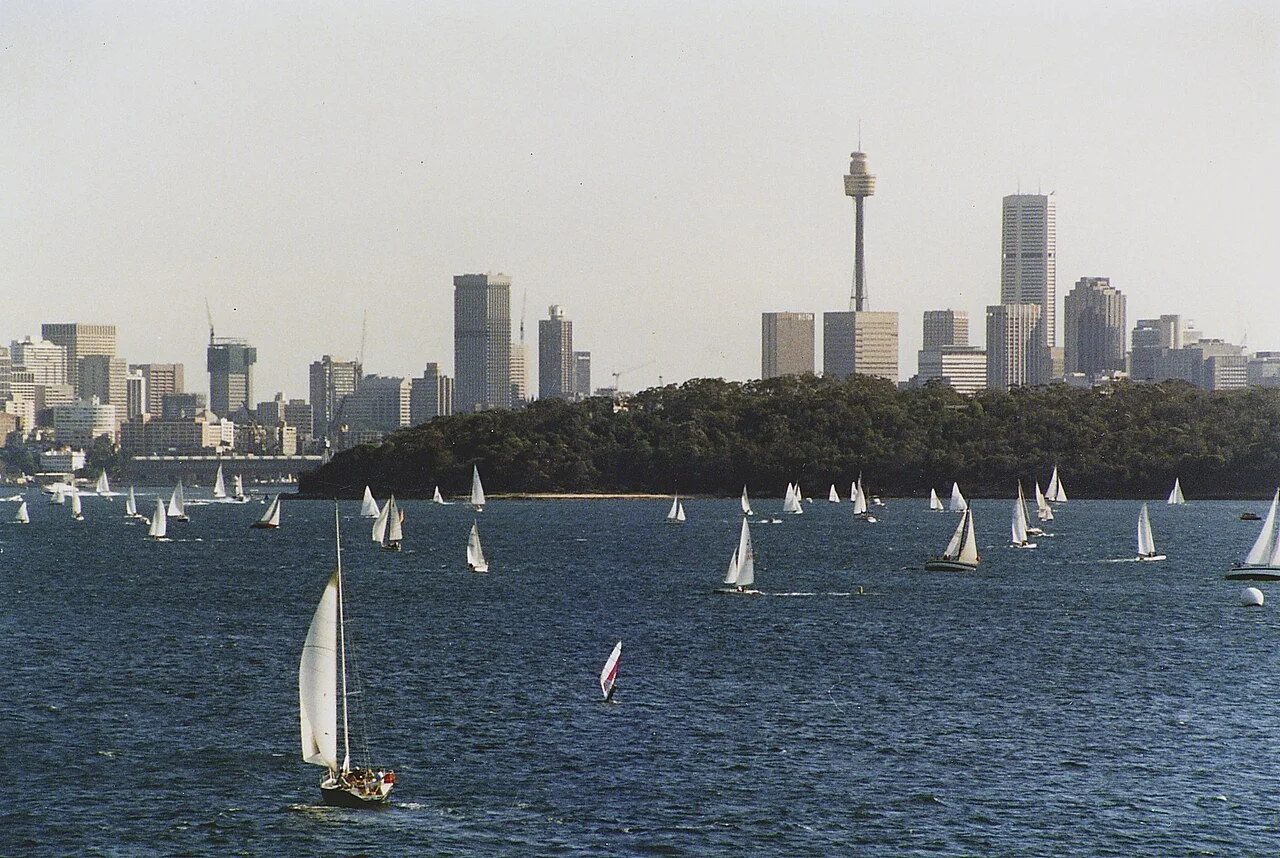 Sydney Harbour yelkenlileri ve su manzarası, 2005