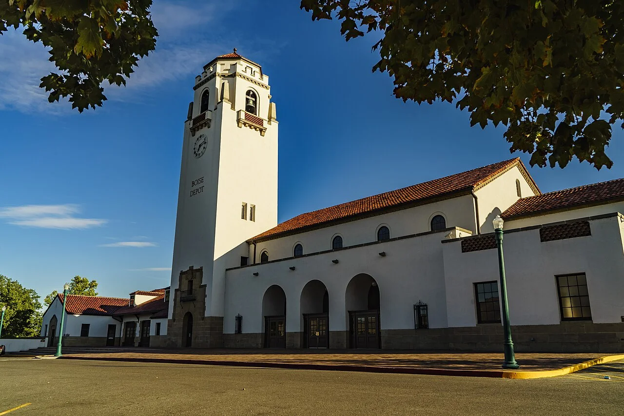 Boise Depot exterior, August 2019; before 2026 restoration, not evidence of current public access