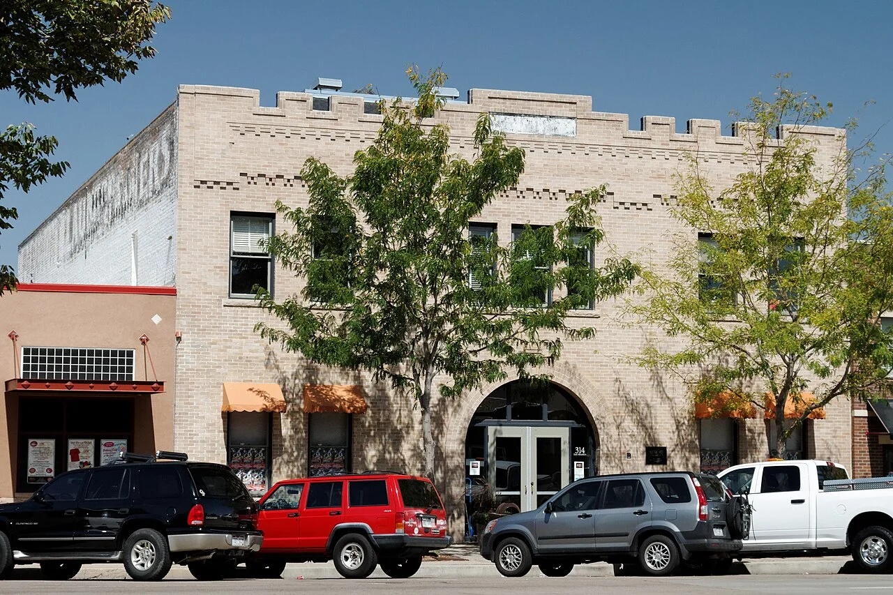 Fort Collins Armory exterior at 300 East Mountain Avenue, September 2012; not permission to enter its interior