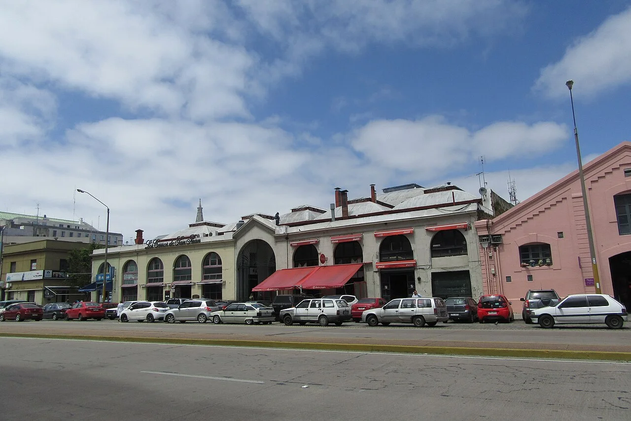 Historic market scene at Mercado del Puerto, Montevideo, 2016