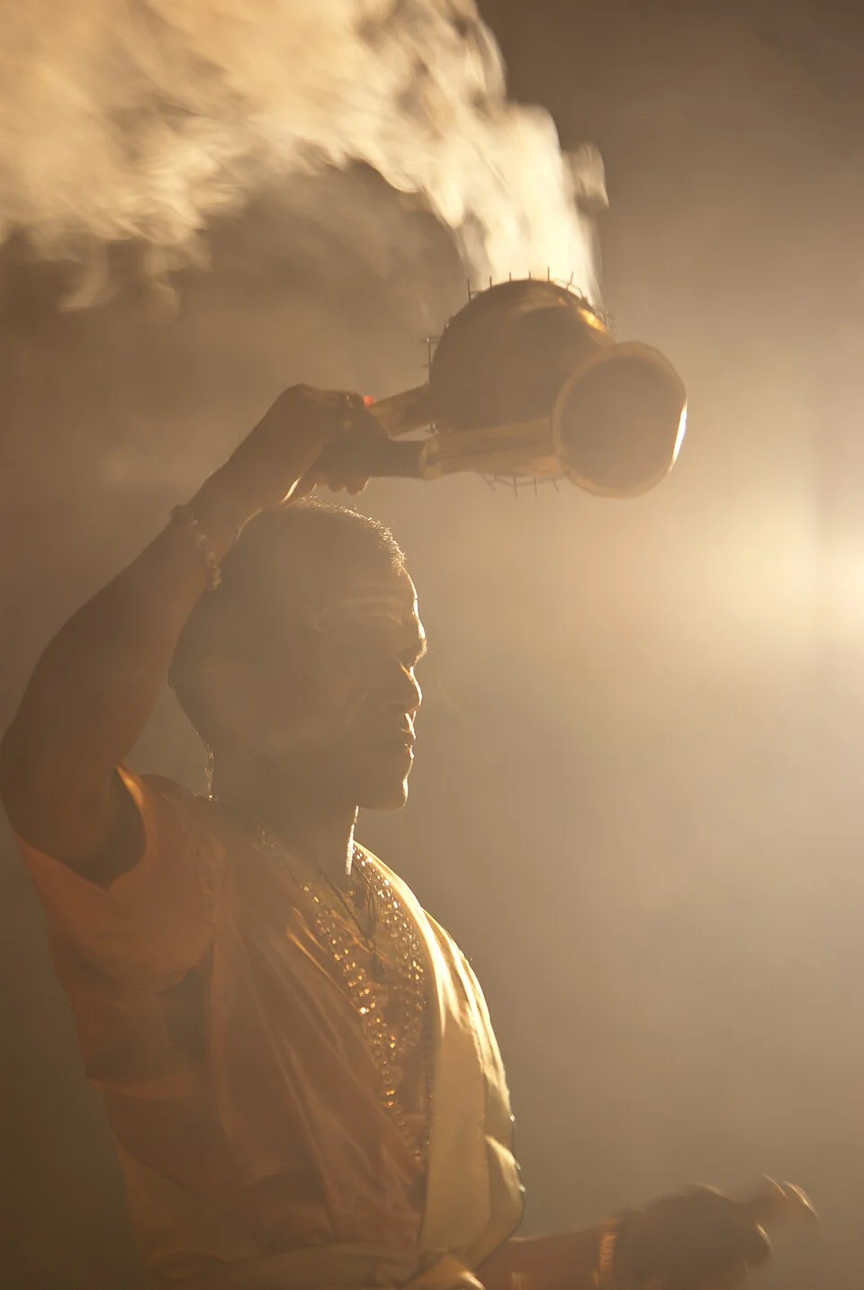 Ganga aarti ritual around Dashashwamedh Ghat; Antoine Taveneaux, 21 August 2011.
