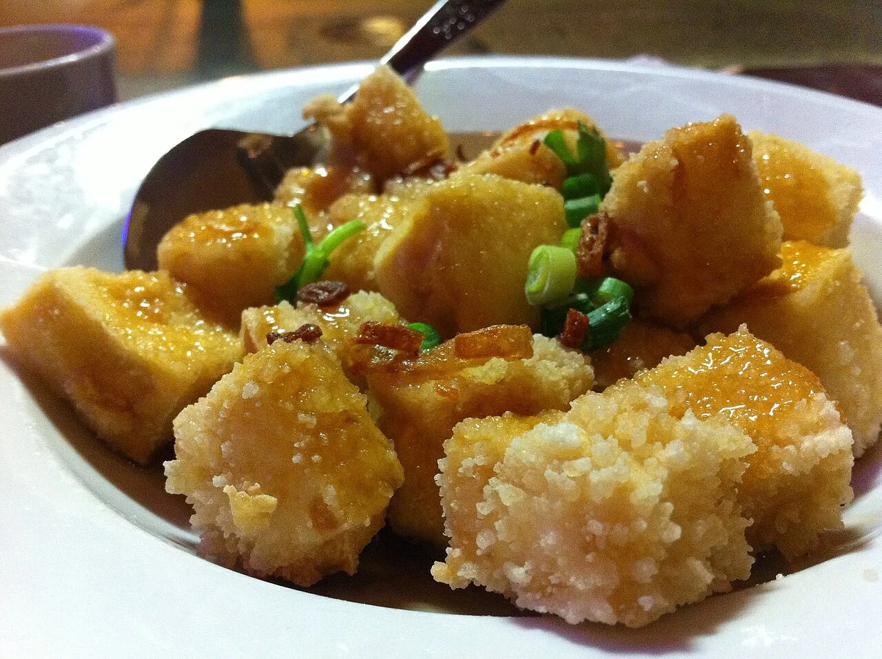 Ginger tofu at Kim’s Vietnamese in Victoria, 2012