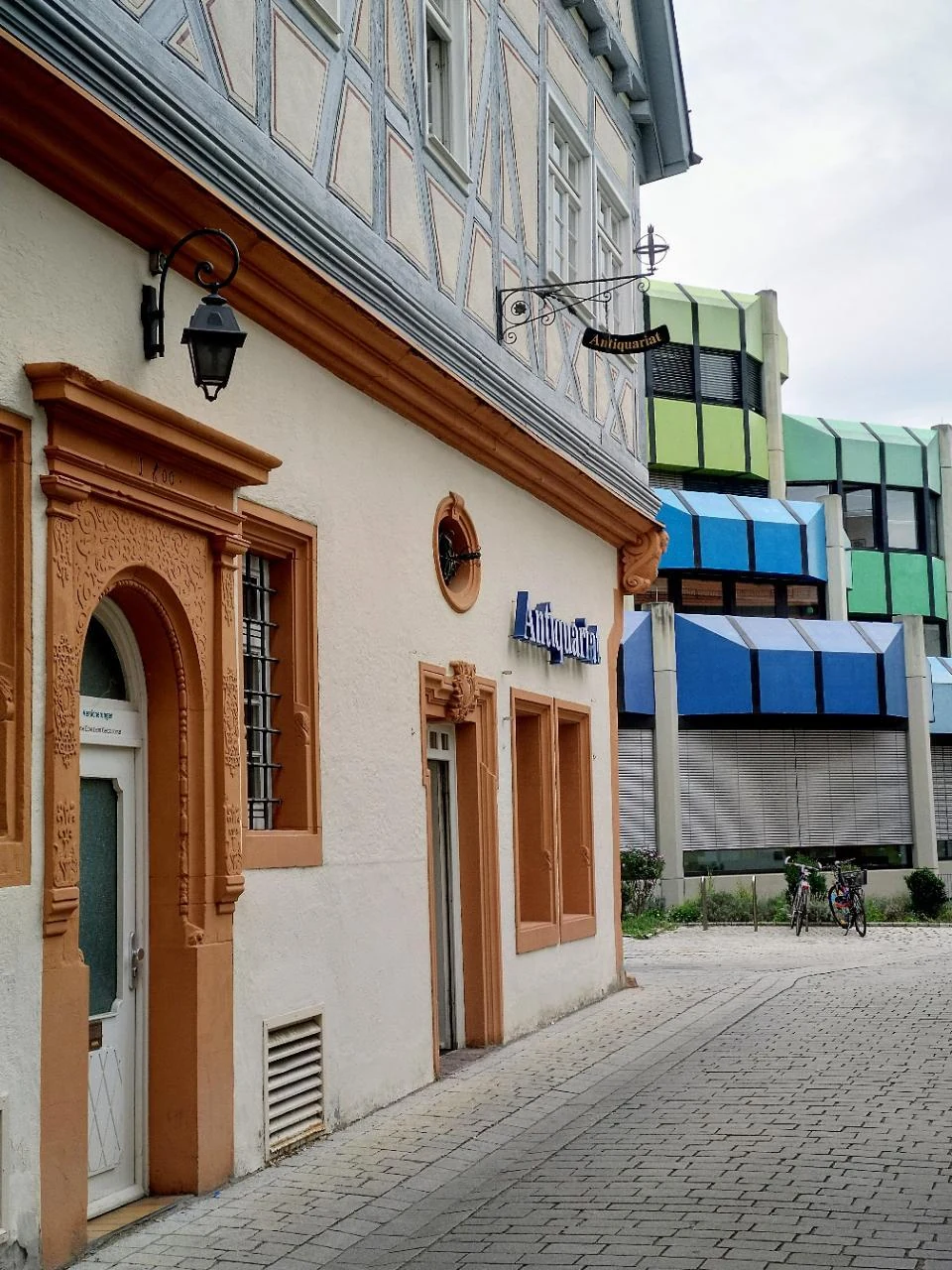 A historic facade along Lange Straße in Waiblingen