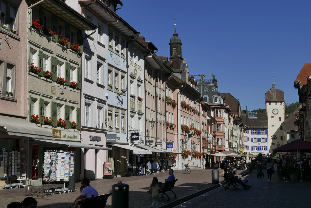 Kaiserstraße and old-town facades in Waldshut