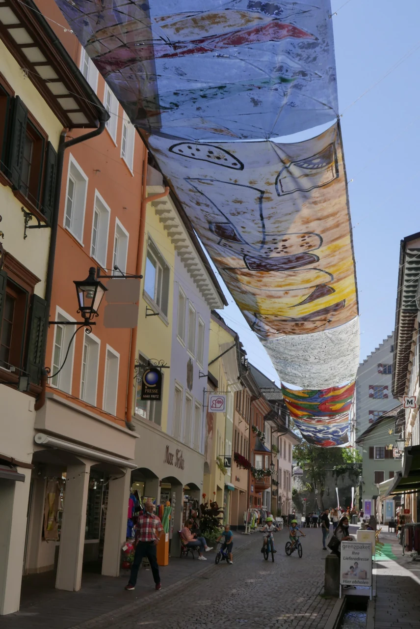 A street view in Tiengen’s pedestrian area