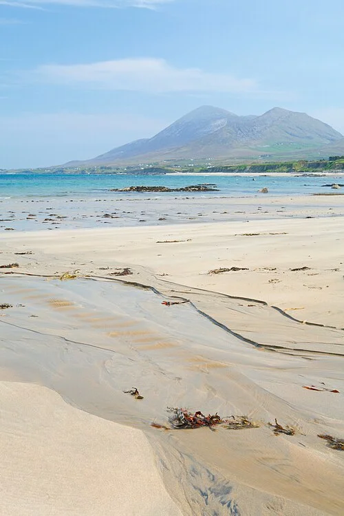 View of Croagh Patrick from Old Head Beach, Ireland, 2007