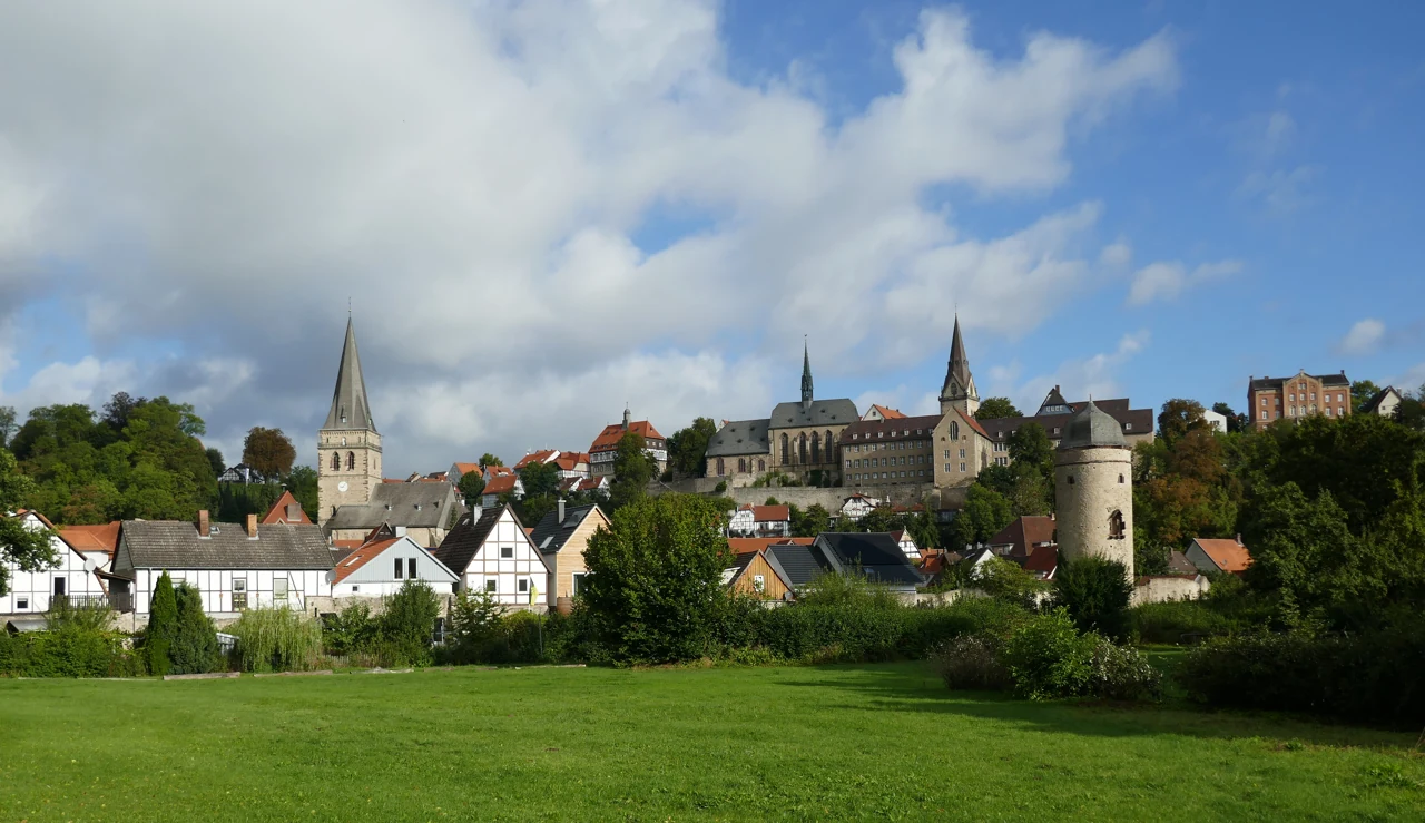 Warburg town view from the Diemel, 2026