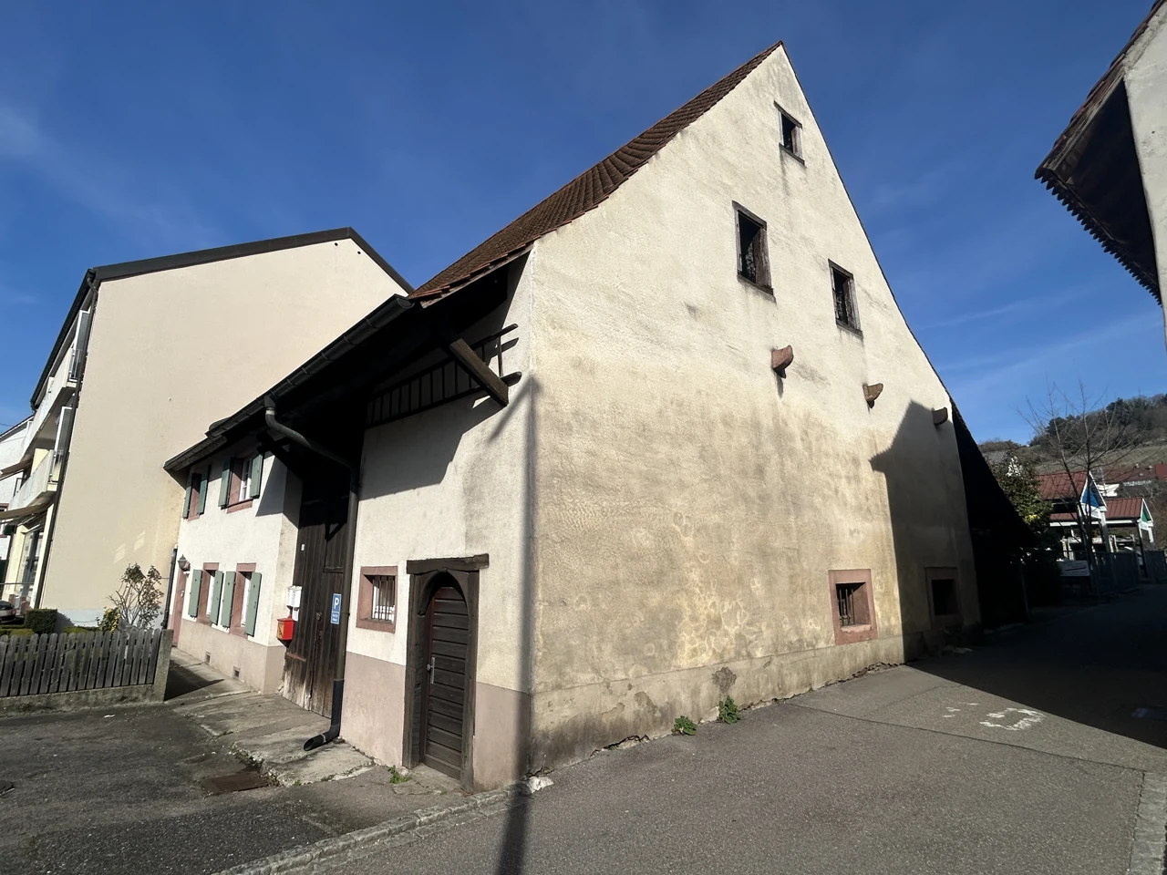 Historic building frontage on Hauptstraße in Weil am Rhein